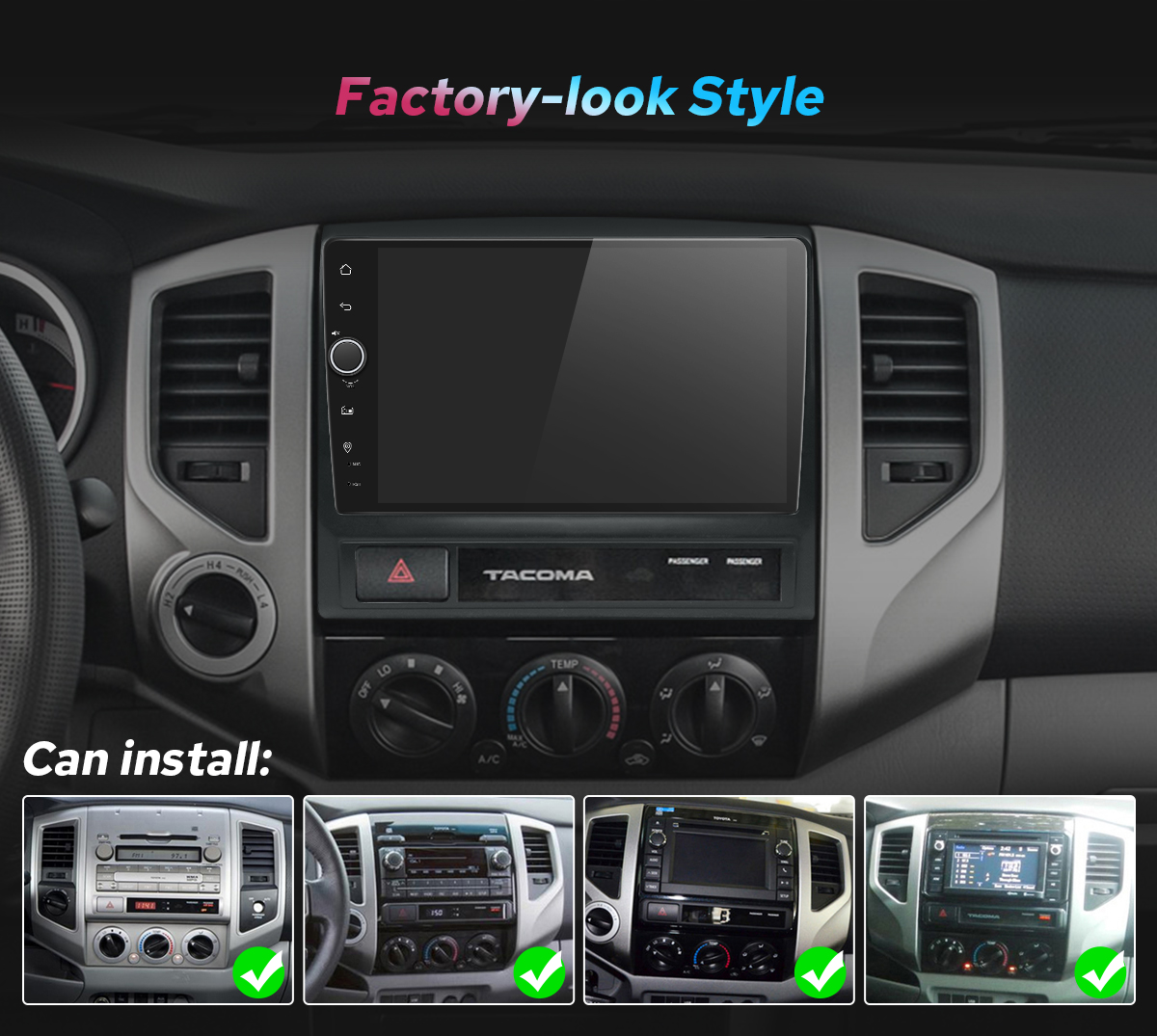  JOYING Android 13 Car Radio Headunit for 2005-2015 Toyota Tacoma Plug and Play